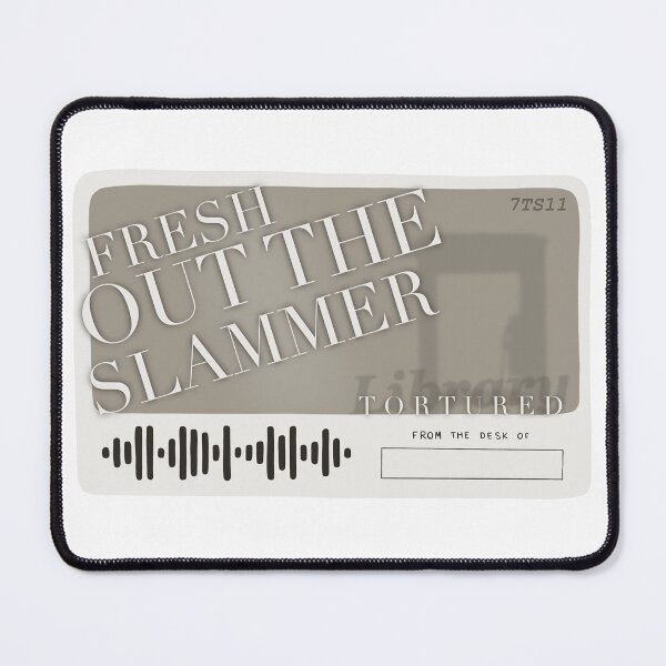 Item preview, Fresh Out The Slammer Library Card designed and sold by notastranger.