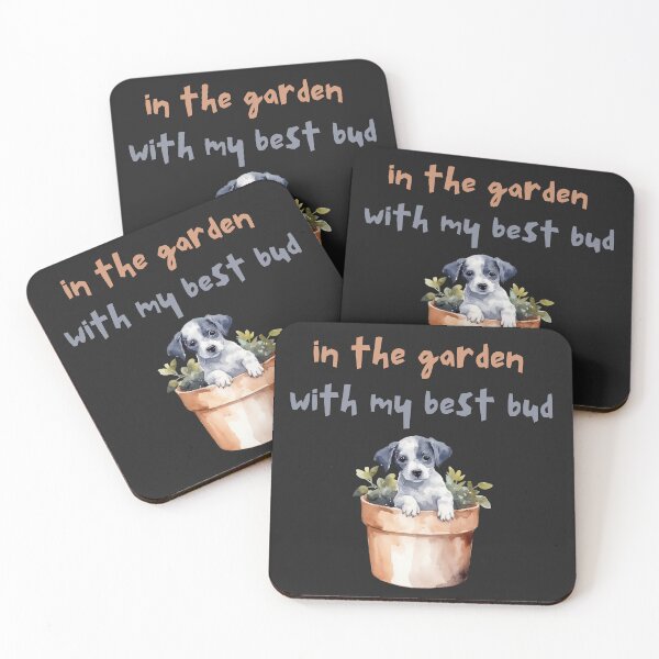 Item preview, In the garden with my dog.  designed and sold by ninjapineapple.