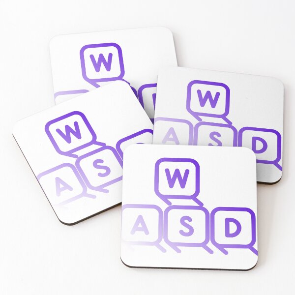 Item preview, WASD Gamer Graphic Neon Purple designed and sold by socialarmour.