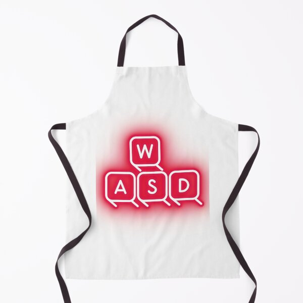 Artikelvorschau, WASD Gamer Grafik Neon Rot entworfen und verkauft von socialarmour.