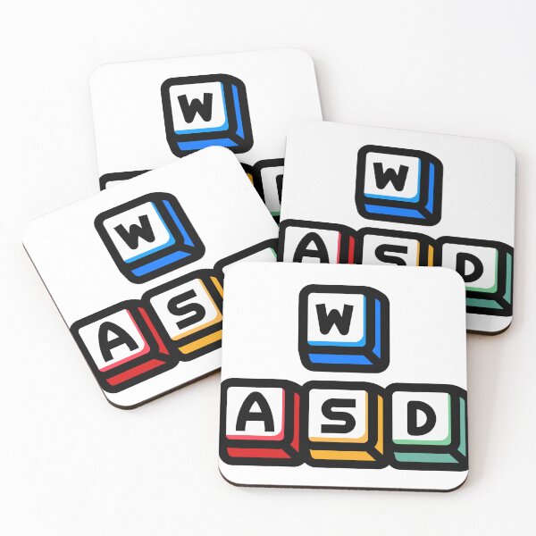 Item preview, WASD Gamer Graphic Multi Colour designed and sold by socialarmour.