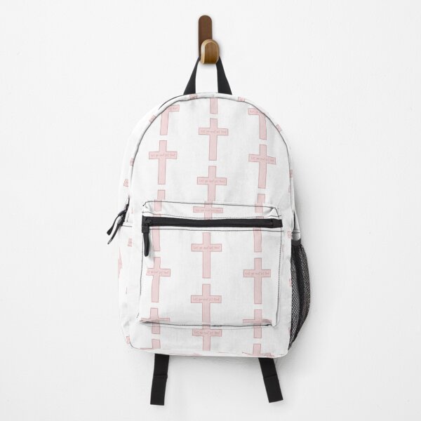 Item preview, Let go and let God - Pink Cross Christian Sticker designed and sold by AestheticBoho.