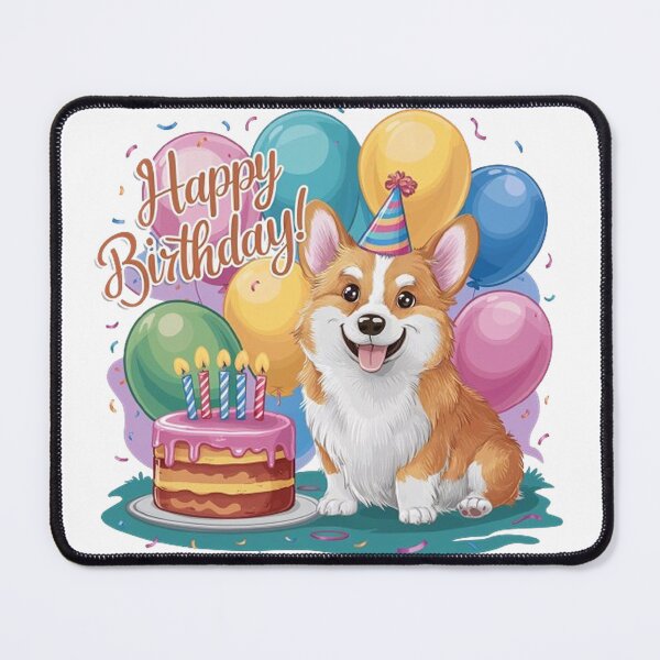 Item preview, Corgi Birthday Wishes A Paw-sitively Happy Celebration designed and sold by SellingWSarah17.