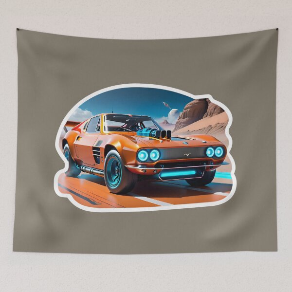 Item preview, Cool Futuristic Electric Racing Car On Mars designed and sold by TheArtOfPat.