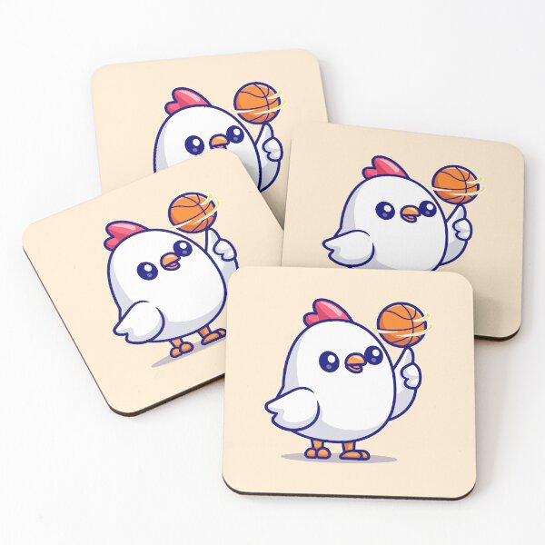 Item preview, Clucker Hoops: Cute Cartoon Chicken Vector Icon designed and sold by hjian8219.