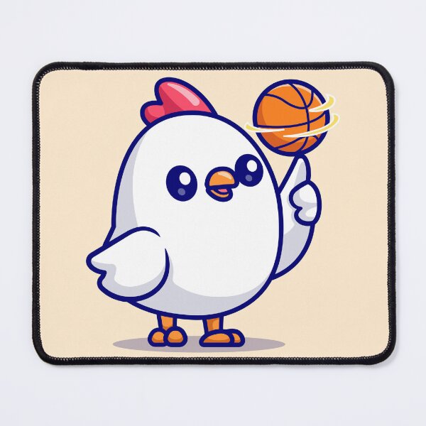 Item preview, Clucker Hoops: Cute Cartoon Chicken Vector Icon designed and sold by hjian8219.
