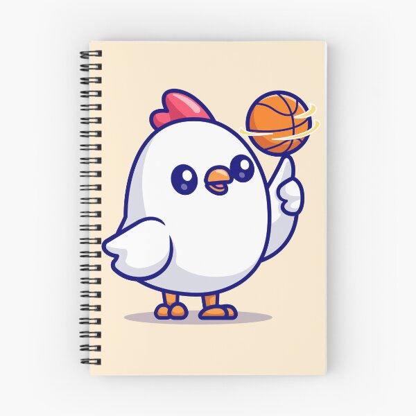 Item preview, Clucker Hoops: Cute Cartoon Chicken Vector Icon designed and sold by hjian8219.
