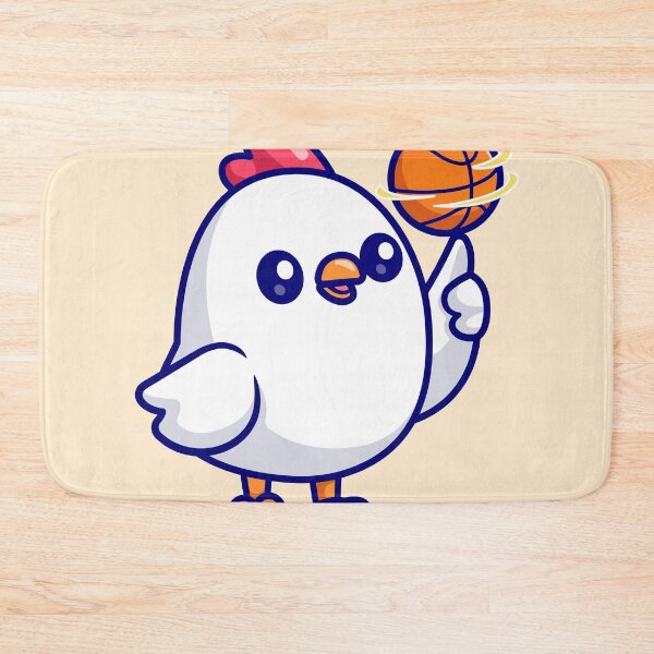 Item preview, Clucker Hoops: Cute Cartoon Chicken Vector Icon designed and sold by hjian8219.