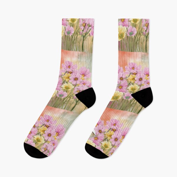Item preview, Soft Pink, Yellow Flowers, Butterfly designed and sold by WhiteSoftPetals.