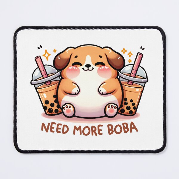 Item preview, Lazy Shiba Boba designed and sold by Stuff2Good.
