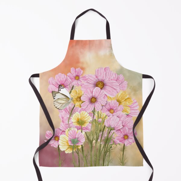 Item preview, Soft Pink, Yellow Flowers, Butterfly designed and sold by WhiteSoftPetals.