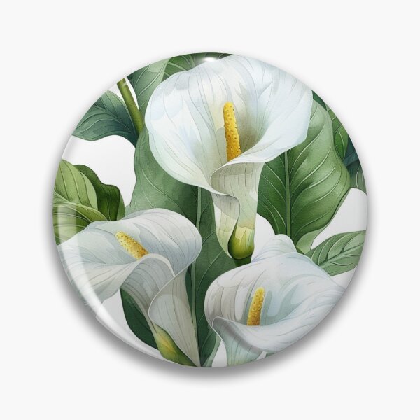 Item preview, Calla Lily Floral Pattern White Flower designed and sold by CarpanaBay.