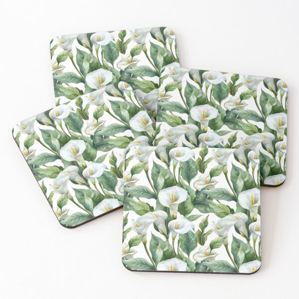 Item preview, Calla Lily Floral Pattern White Flower designed and sold by CarpanaBay.