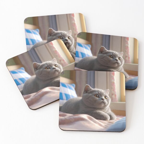Item preview, British short hair scottish cat in AI designed and sold by TatStudio55.