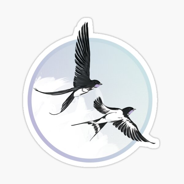 Aperçu de l'œuvre [4.05-4.09] Swallows Retour créée et vendue par Lisa Furze.