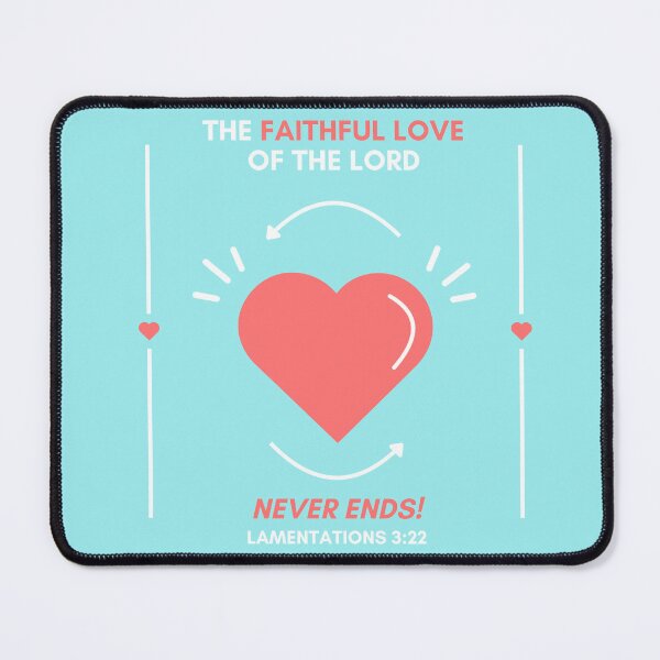 Item preview, Faithful Love of the Lord - Blue Christian Sticker designed and sold by AestheticBoho.