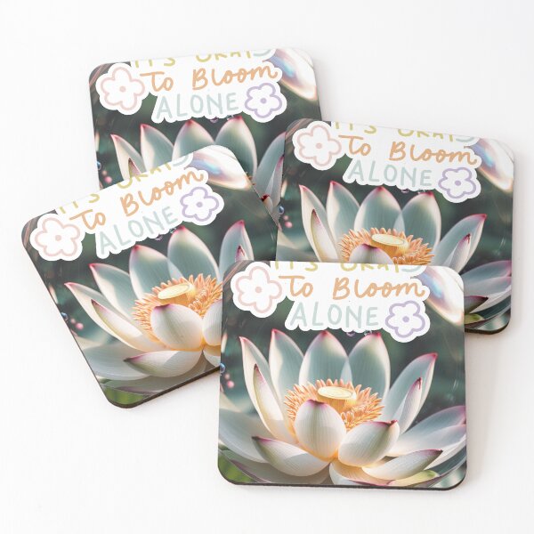Item preview, It's Okay to Bloom Alone Solitude Introvert Peace Inspiration Beauty designed and sold by socialarmour.