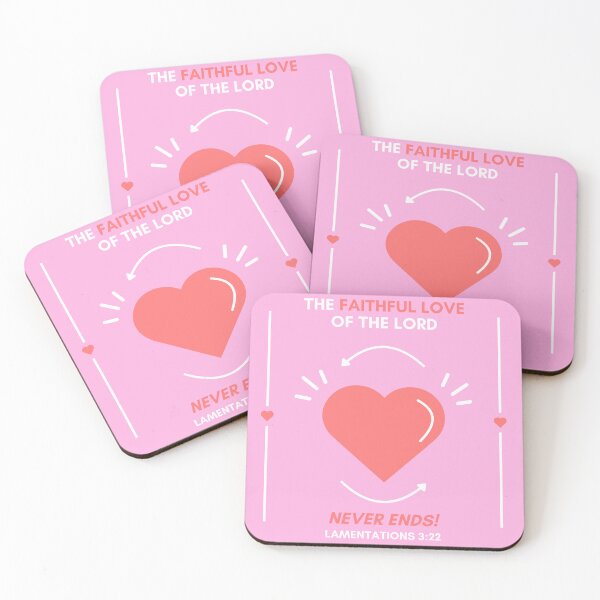 Item preview, Faithful Love of the Lord - Pink Christian Sticker designed and sold by AestheticBoho.