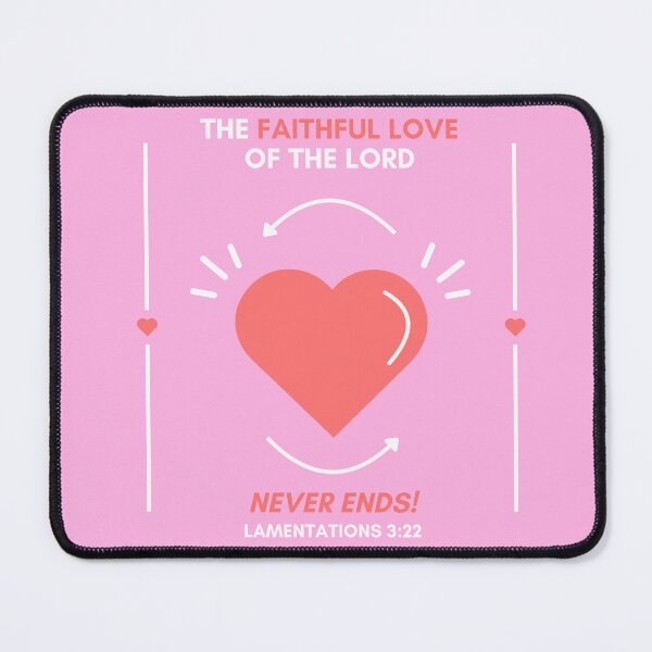 Item preview, Faithful Love of the Lord - Pink Christian Sticker designed and sold by AestheticBoho.