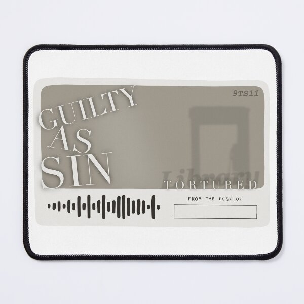 Item preview, Guilty As Sin Library Card designed and sold by notastranger.