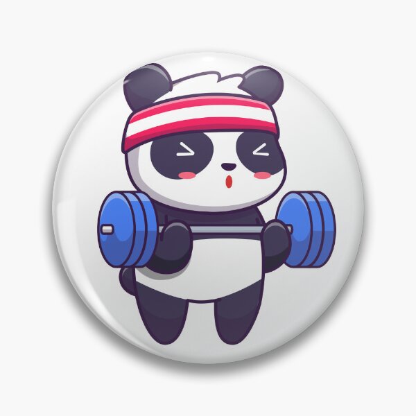 Item preview, Gym Panda Workout Exercise Fitness Graphic designed and sold by socialarmour.