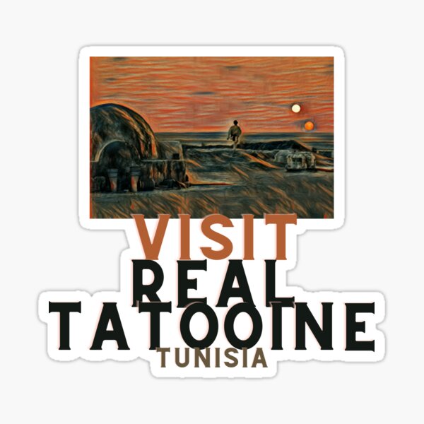 Vista previa del artículo con la obra «Visita Real Tatooine Túnez», diseñado y vendido por Frenky  Shop.