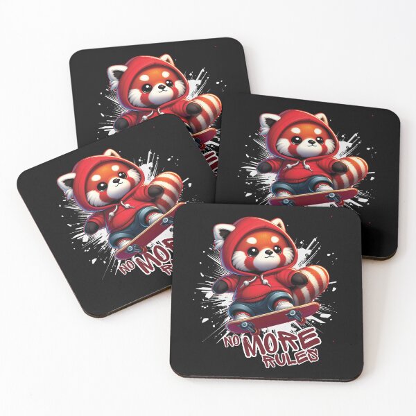 Item preview, No More Rules - Skateboarding Red Panda designed and sold by The magic  Yellow bus.