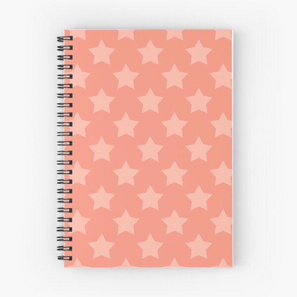 Item preview, simple with stars plain coral pattern designed and sold by fuzzyfox.