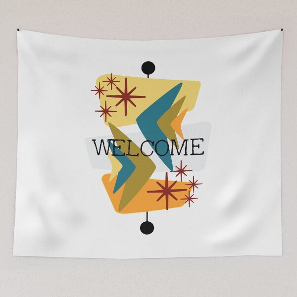 Item preview, Mid Century Modern Welcome designed and sold by Makanahele.