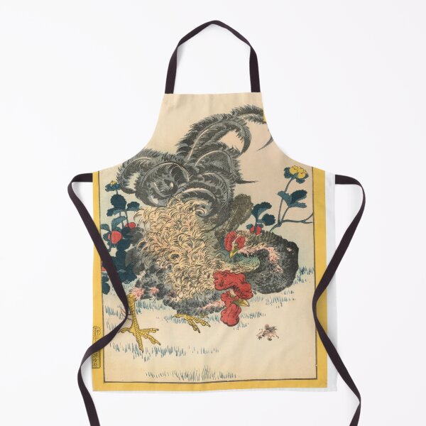 Item preview, Sugakudo Curly-feathered ,Chickens and Wild Strawberries (No. 11) designed and sold by TeeARTHY.