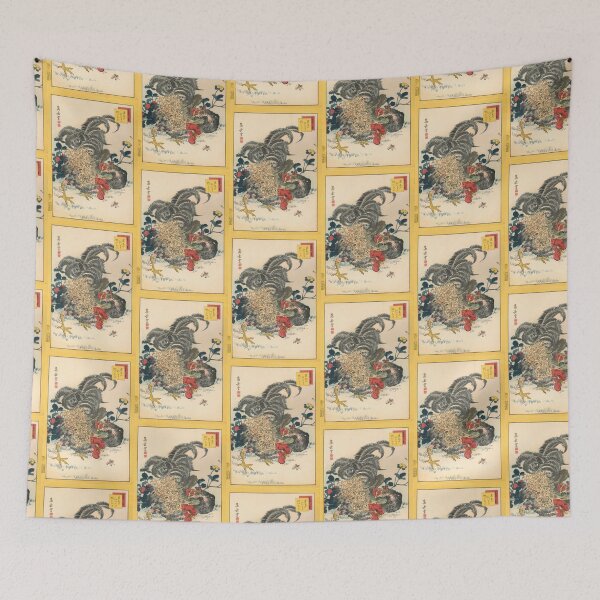 Item preview,  Sugakudo Curly-feathered ,Chickens and Wild Strawberries (No. 11)  designed and sold by TeeARTHY.