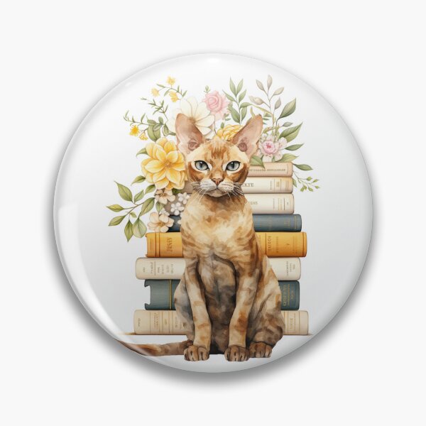 Item preview, German Rex Cat And Books designed and sold by TheAnimalZ00.