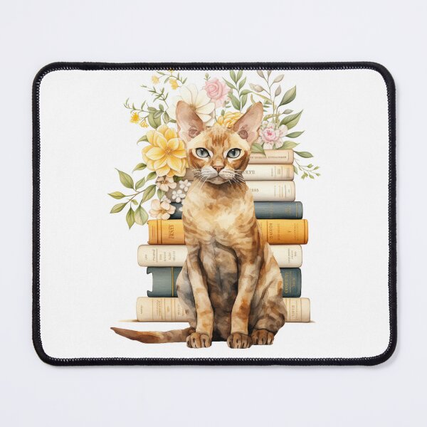 Item preview, German Rex Cat And Books designed and sold by TheAnimalZ00.