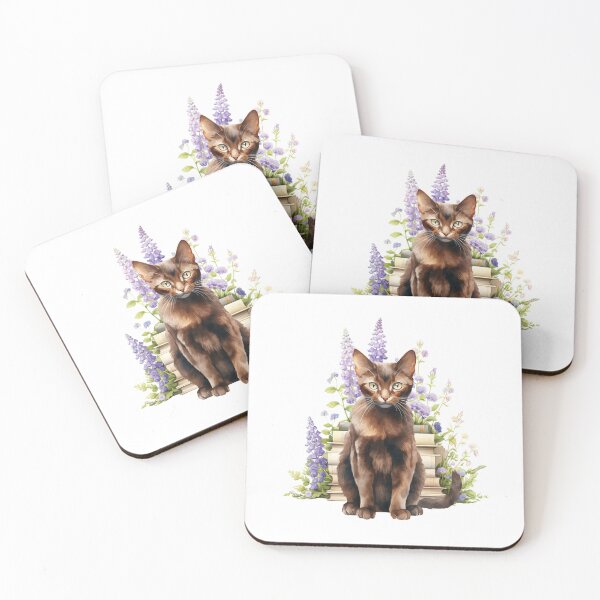 Item preview, Havana Brown Cat And Books designed and sold by TheAnimalZ00.