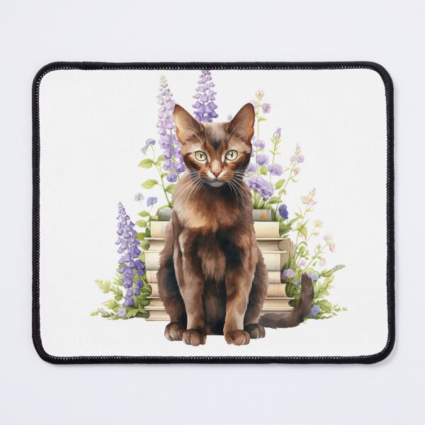 Item preview, Havana Brown Cat And Books designed and sold by TheAnimalZ00.