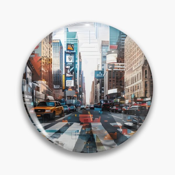 Item preview, Arquitectura geométrica abstracta de la ciudad de Nueva York Superposición de cuadrados coloridos 10 designed and sold by Daniel  Vargas.