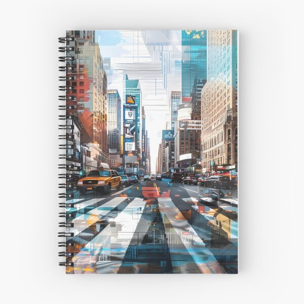Aperçu de l'œuvre Architecture géométrique abstraite de la ville de New York Superposition carrée colorée 10 créée et vendue par Daniel  Vargas.