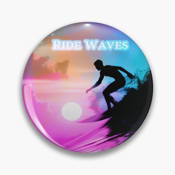 Item preview, Ride Waves - Sunset Surfer Artwork designed and sold by AmvaDesigns.