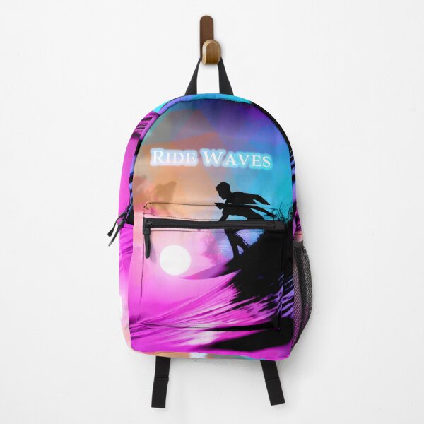 Item preview, Ride Waves - Sunset Surfer Artwork designed and sold by AmvaDesigns.