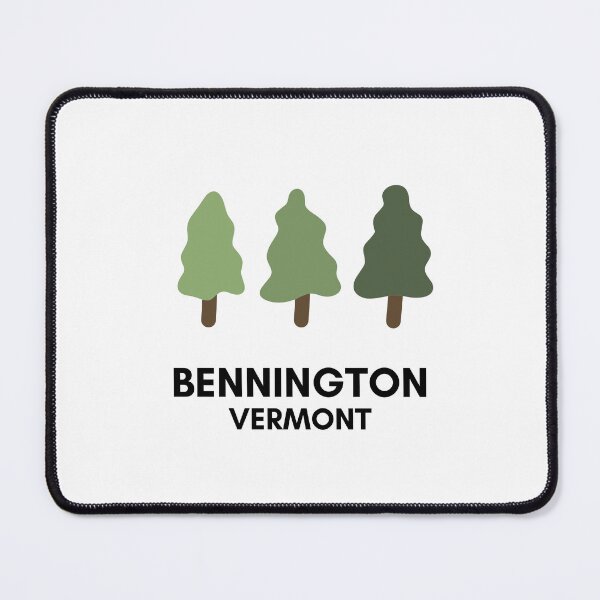 Item preview, Bennington Vermont - Cute Minimalist Design with 3 Trees (White Background) designed and sold by RM-Journey.