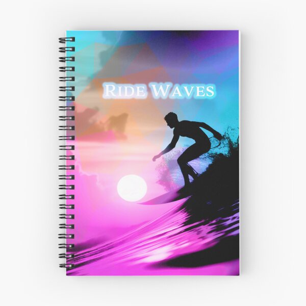 Item preview, Ride Waves - Sunset Surfer Artwork designed and sold by AdelkoDesigns.
