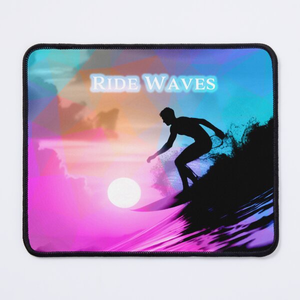 Item preview, Ride Waves - Sunset Surfer Artwork designed and sold by AmvaDesigns.