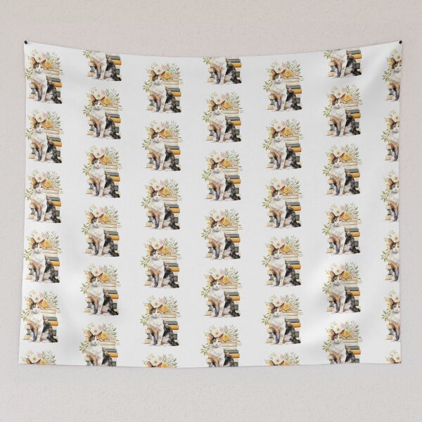 Item preview, Japanese Bobtail Cat And Books designed and sold by TheAnimalZ00.