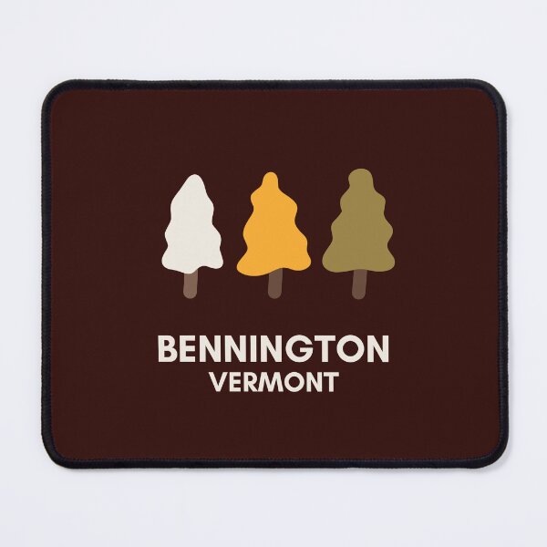 Item preview, Bennington Vermont - Adorable 3 Trees (Brown Background) designed and sold by RM-Journey.