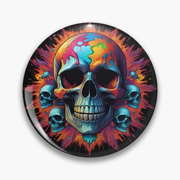 Item preview, Paint & Skull Explosion designed and sold by ArtByFrancis.