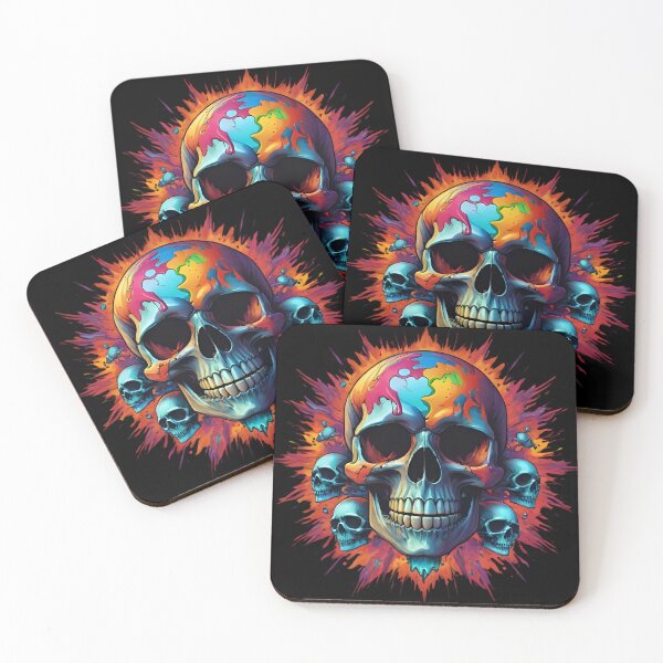 Item preview, Paint & Skull Explosion designed and sold by ArtByFrancis.