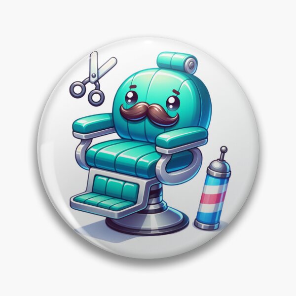 Item preview, Barbers Chair with a Mustache designed and sold by PassionforLove.