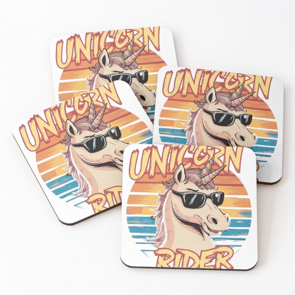 Item preview, Unicorn Rider Rainbow Sunset colors  designed and sold by DXINERZ.