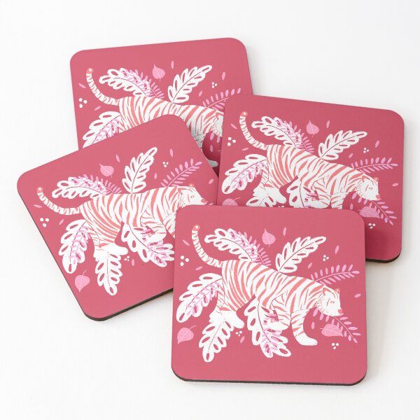 Item preview, Red and white tiger designed and sold by Home Cyn Home.