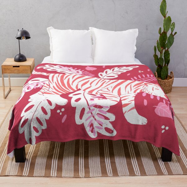Item preview, Red and white tiger designed and sold by Home Cyn Home.